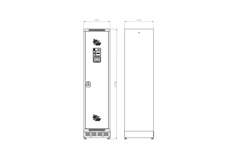Cacifo HYGIbox ONE - 500 mm de comprimento - A�o