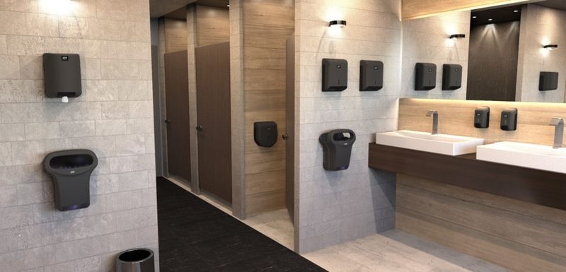 Toalheiro CLEANLINE ABS Preto